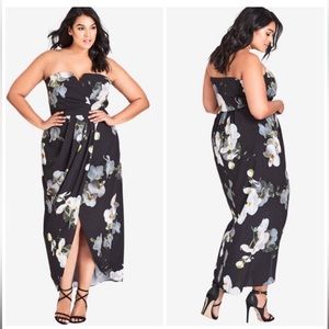 City Chic Strapless dress